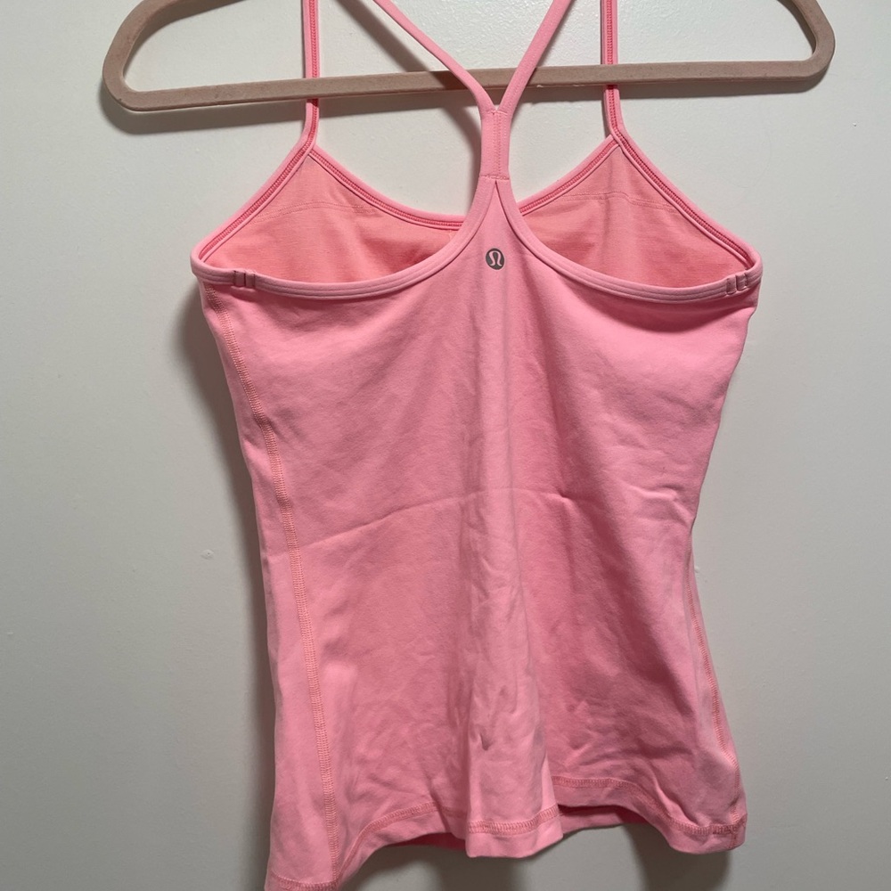 RARE PINK Lululemon Power Y Tank Top